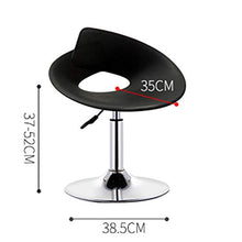 Sedia da Disegno con Schienale,Sgabello Girevole A Riposo del Piede Regolabile,Multi-Sedia da Ufficio Scopo,Pp Cushion per Home Bar Kitchen Shop - Bianco Nero