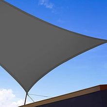 EUGAD Tenda a Vela Ombreggiante Tende Parasole Rettangolare Protezione Solare Traspirante e Resistente per Terrazza Giardino Esterni 4x6cm Grigio 0179ZYF