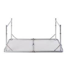 DXP Aluminum Tavolo Da Campeggio Regolabile in Altezza Pieghevole Portatile Formato Valigia 120x60x (55-70) Centimeter