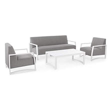 Set 4 Salotto Nives Bianco Ks01 Bizzotto cod. 0662462