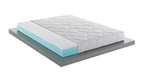 MENTOR - Materasso Memory Med H2 Matrimoniale 160x190 Dual Physio Med DISP. Medico DETRAIBILE H20, 5 cm di Memory Onda a Sette Zone di portanza differenziata, sfoderabile e Lavabile.