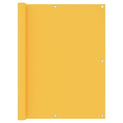 vidaXL Paravento Balcone Giallo 120x500 cm in Tessuto Oxford