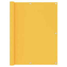 vidaXL Paravento Balcone Giallo 120x600 cm Tessuto Oxford