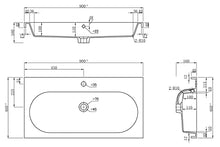 Mobile bagno a terra Talis 90 bianco lucido, 3 cassetti senza maniglie