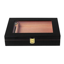 BINGFANG-W Cigar Box Legno di Cedro visualizzazione della Casella di Windows Cigar Humidor Mini Piano Portatile con Display Box Cigar Humidor