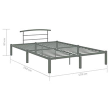 SKM Giroletto Grigio in Metallo 160x200 cm (19.1kg) Grigio-4666