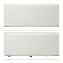 relaxdays, bianco Tavolo Bistrot Rotondo,Tavolino Pieghevole,Platica,Resistente alle Intemperie,Metallo,HLP 110x80x80 cm, plastica