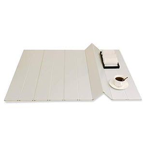 Vasca Da Bagno Caddy, Vasca Da Bagno Pieghevole Realizzato In Mensola Parapolvere Bagno Isolamento In PVC Può Essere Posizionato Sugli Scaffali Cremagliera IPad, 75 Centimetri Di Larghezza Bianche