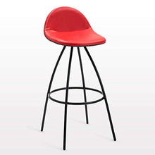 GYPPG Sedie Sgabello da Bar con Schienale, sedie per Bar, ristoranti, caffè, casa, Cucina, Sala da Pranzo, Sedile in Ecopelle, Gambe in Metallo Nero, Altezza Seduta 70 cm (27,5 Pollici),