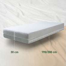 Savel-Coprimaterasso in Spugna Elasticizzata 100% Microfibra Extra-Morbida e biestensibile. Colore: Bianco. Matrimoniale (160x190/200cm)