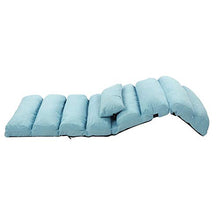 Divano Pigro Regolabile, Divano per Tempo Libero Divano Letto Pieghevole in Acciaio + Panno per Soggiorno, Camera da Letto, Ufficio ECC, con Cuscini e Cuscinetti per Piedi