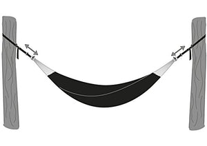 AMAZONAS Az-3025002 Ultra-Light Tstrap Set di 2 Cinghie di Fissaggio, Nero, Taglia Unica