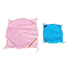 Amaca a Doppio Spessore in Peluche per criceti, Ratto, Scoiattolo, Uccello da Compagnia, Durevole, Amaca Rosa 35 * 35 cm