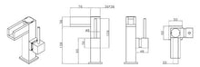 Sanlingo - Miscelatore monocomando cromato per lavabo con LED, stile moderno