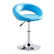 bdb Set di 2 Sgabelli da Bar Regolabili, Sedie Girevoli con Schienale, Altezza del Bancone della Cucina da Pub, Base Stabile Rotonda mobilia (Colore : Blue-Backrest B)
