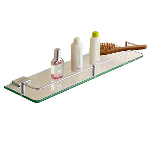 NHLBD Mensola da Bagno, mensola portaoggetti - Montato mensola di Vetro di stoccaggio Rack for Cucina partizione da Bagno (Dimensioni: 60 * 13 * 3.5cm) (Size : 30 * 13 * 3.5cm)
