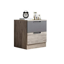 Comodino Camera da Letto Semplice Mini Cassetto Armadio di stoccaggio Mobili Multi-Funzione Doppio pompaggio Armadietto di personalità Cuscinetto Laterale 300KG-50x40x45cm FANJIANI