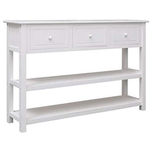 SKM Credenza Bianca 115x30x76 cm in Legno (14.35kg)