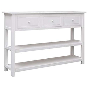 FAMIROSA Credenza Bianca 115x30x76 cm in Legno