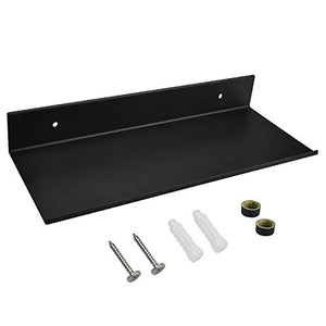RMENOOR Mensola in Metallo per Bagno Scaffale da Parete Metallo 30 * 12 * 4cm Mensola da Muro Nero Scaffali Design Parete per Ingresso Salotto Camera da Letto Bagno Cucina
