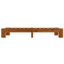 BIGTO - Struttura letto in legno di pino massello, per camera da letto, colore: marrone, 100 x 200 cm