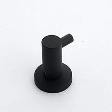 Ghelf 304 Gancio in acciaio inox Singolo Cappotto Nero Coat HOGLBACK Vernice Asciugamano Piatto Gancio 2 Confezione Montata a parete SUS304 Acciaio inossidabile Acciaio inox Supporto per abiti singoli