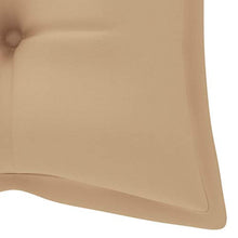 vidaXL Cuscino per Panca da Giardino Ricambio Cuscino Ideale per Sdraio da Giardino Beige 120x50x7 cm in Tessuto
