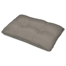 Beautissu Cuscino per Esterno Outdoor - Resistente all'Acqua- Comodo Schienale - 60x40x12 cm - per mobili Rattan e Giardino - Grigio Chiaro