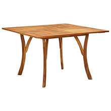 FAMIROSA Tavolo da Giardino 120x120x75 cm in Legno Massello di Acacia