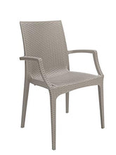 Poltrona Rattan Bistrot juta (Conf. da 6 pz.)