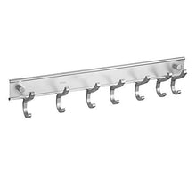 AiHom Ganci portasciugamani bagno in alluminio Senza Foratura Gancio Appendiabiti 7 ganci Gancio Bagno da Parete Appendiabiti Montaggio a Parete