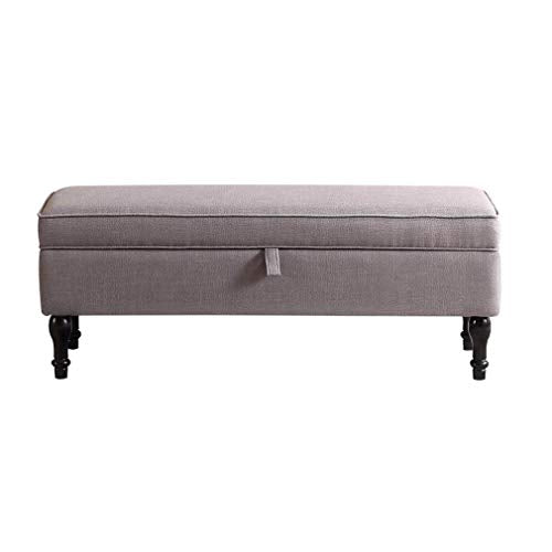LXESWM Pouf Panca Ottomana Poggiapiedi Pieghevole Bagagli Petto Banco di Stoccaggio Ottomano con Flipping Coperchio Bagagli da Letto Soggiorno Scarpe da Banco (Colore : B, Size : 60cm)