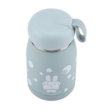Rockyin Acciaio Inossidabile Carino Coniglio Modello Vuoto Tazza della Bottiglia Mug Thermos Cup Acqua (Blu)