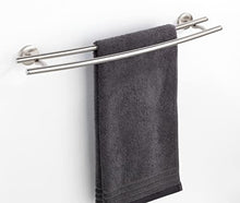 WENKO Porta asciugamani Cuba opaco - Portasalviette, barra doppia, Pressogetto di zinco, 58 x 5 x 14 cm, Opaco