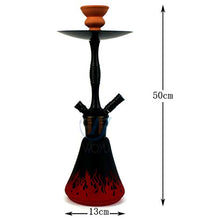 GSYH Alluminio Hookah Set, 52cm Matte Shisha Tubi Completi Fumatori Tubo di Acqua per Il Partito di Sala,Rosso