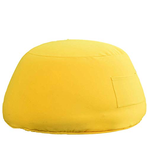 Ryyland-Home Divano Semplice Divano con Micro Fibra Molle la Copertura for Bambini e Adulti Grande for Ogni Camera Pigro Bean Bag (Color : Yellow, Size : 63x43x85cm)