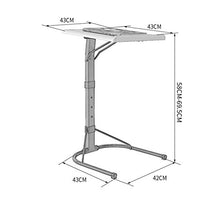 SXGKY Pieghevole Notebook Computer Desk Bed Domestica Learning Sollevamento Pieghevole Comodino Divano Laptop Table Desk Standing Tavolini Scrivania Portatile FF (Color : Black)