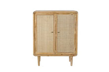 Venditadimobilionline - CREDENZA IN LEGNO -RATAN NATURALE 80 X 40 X 105 CM