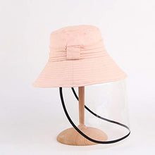 TOYANDONA Cappello a Visiera Integrale Visiera Trasparente Copricapo Protezione per Il Viso Protezione per Il Viso Anti Sputo Anti-Nebbia Visiera Cappello per Cucina Forniture Esterne Rosa