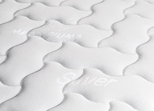 Marcapiuma - Materasso Matrimoniale Memory Bio Soia 180x220 alto 22 cm - RAINBOW PLUS - H3 Rigido Dispositivo Medico Rivestimento Silver sfoderabile Antiacaro Anallergico 100% Made in Italy