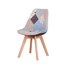 Sedie da pranzo Set di 2/4/6 Sedie da ufficio con sedile imbottito Gambe in legno per sala da pranzo Cucina Soggiorno Camera da letto Mobili da cucina di casa (Gray 2)