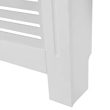 Yusheng - Copertura per radiatore in legno, in MDF, verniciato bianco, moderno, per griglia a doghe e radiatore, protezione contro le bruciature, accessori per mobili per la casa, 81 x 171 x 19 cm