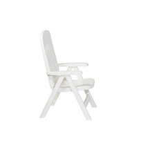 Sieger 828 / W KT Contessa Poltrona Multiposizione Regolabile Dossier Sintesi di Resina Bianca 66 x 65 x 108 cm