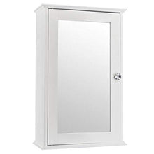 BXSZVOK Armadio a Specchio da Bagno a Tre Piani con Anta Singola mobili Decorativi Moderni Bianchi