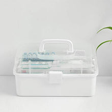Cabilock Contenitore di plastica per medicinali Contenitore di plastica Contenitore per contenitori Multistrato Scatola di immagazzinaggio per Uso Domestico Medicina Dimensioni Petto s (Bianco)