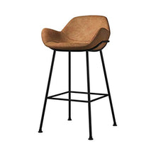 SAP - Sgabello da bar alla moda, creativo, sedia da bar e schienale alto, girevole, per la colazione, ristorante, resistente (colore: marrone chiaro, dimensioni: 65 cm)