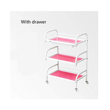 Multi-layer salone di bellezza trolley con multifunzione cassetto scorrevole mensola stabile barbiere ispessimento domestico storage