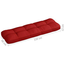 vidaXL Cuscini per Divano su Pallet 5 pz Rossi