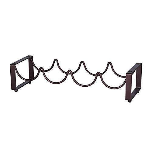 Cremagliera del vino Supporto freestanding tavolo bottiglia di vino di immagazzinaggio del metallo del vino della cremagliera del supporto di rame di colore barocco Vintage Design for 4 slot for le bo