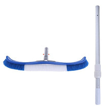Spazzole Piscina Spa Testa Asta Telescopica Reti Aspirapolvere Alluminio Blu Bianco